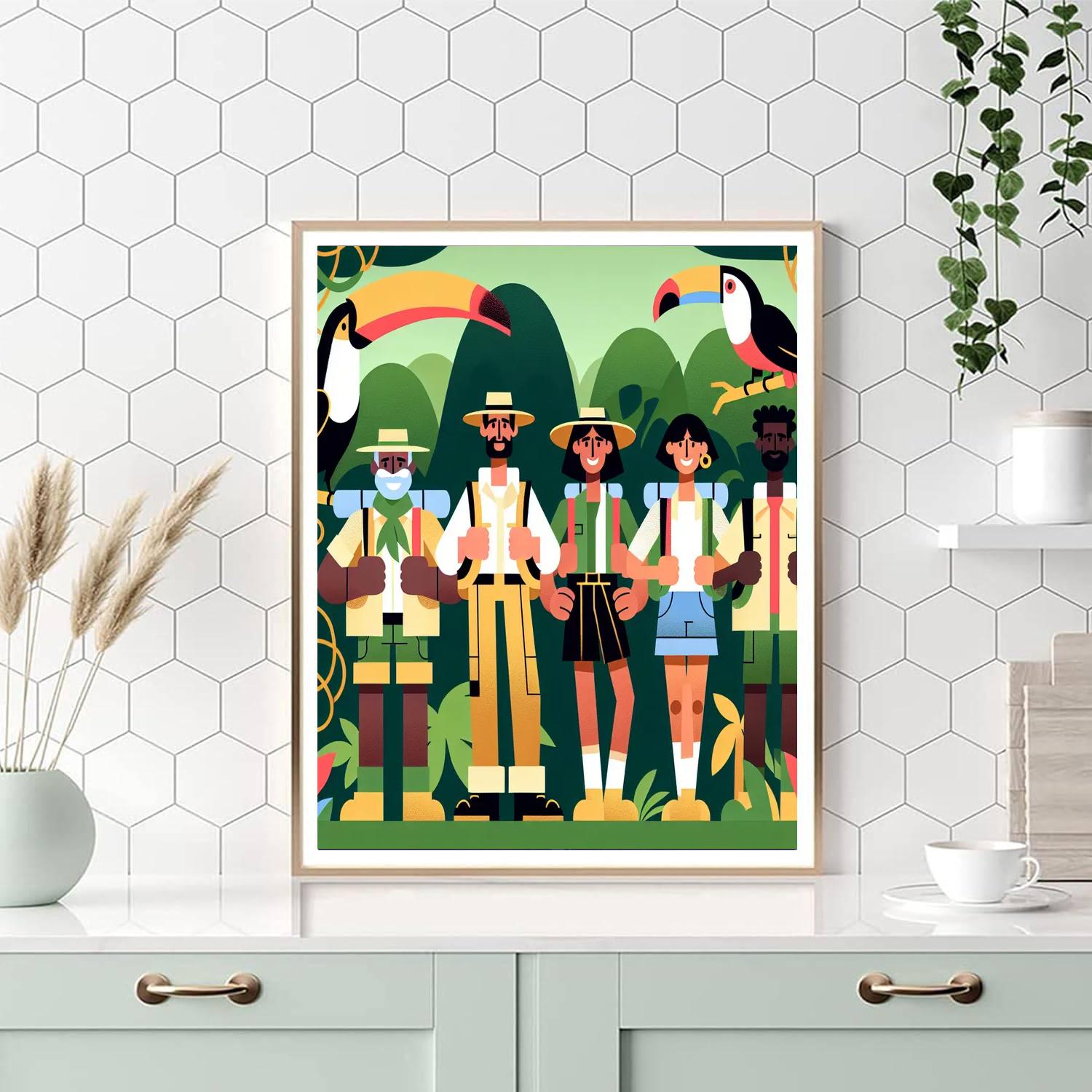 Explorer's Jungle Expedition DIY Paint By Numbers
