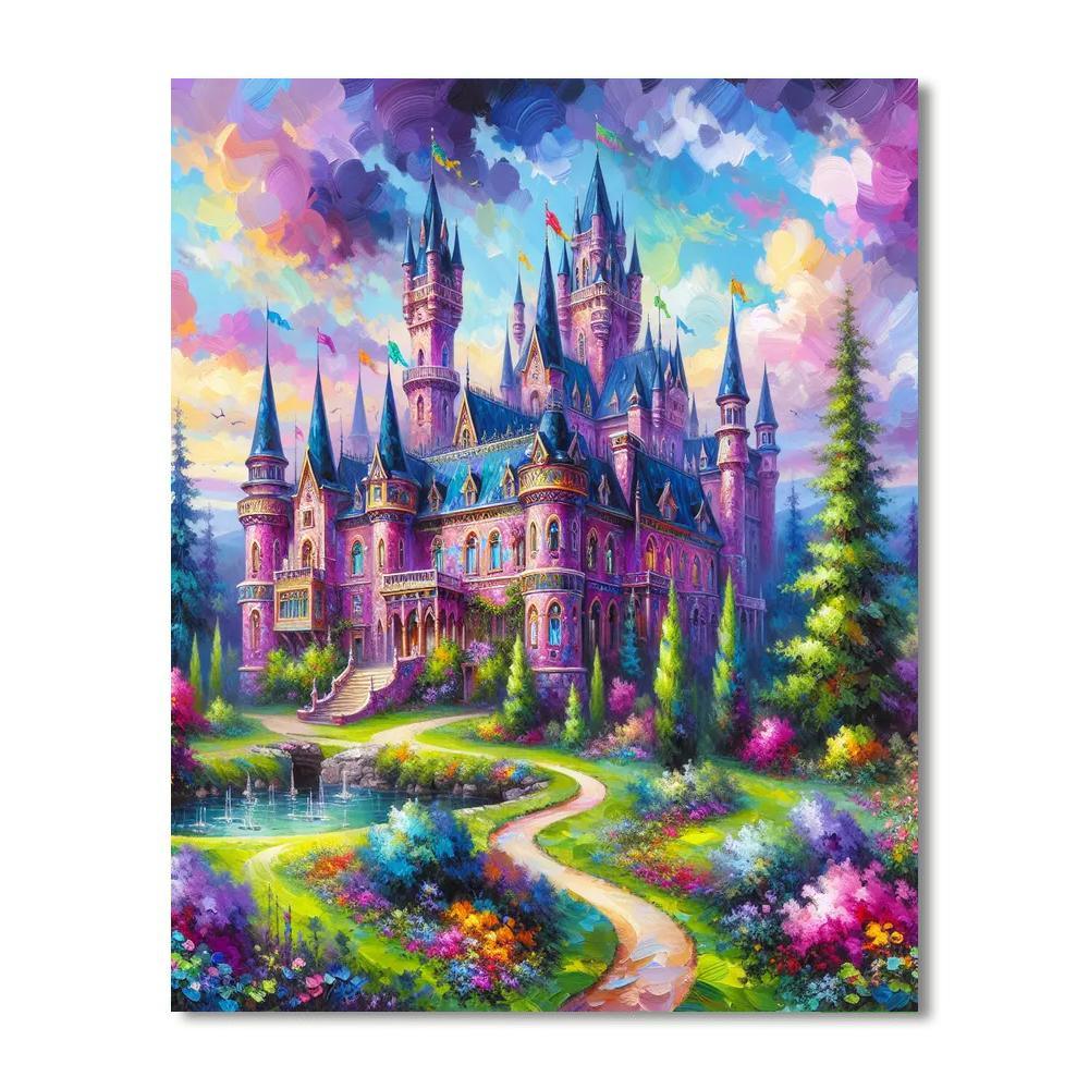 Whimsical Castle Fantasy DIY Paint By Numbers