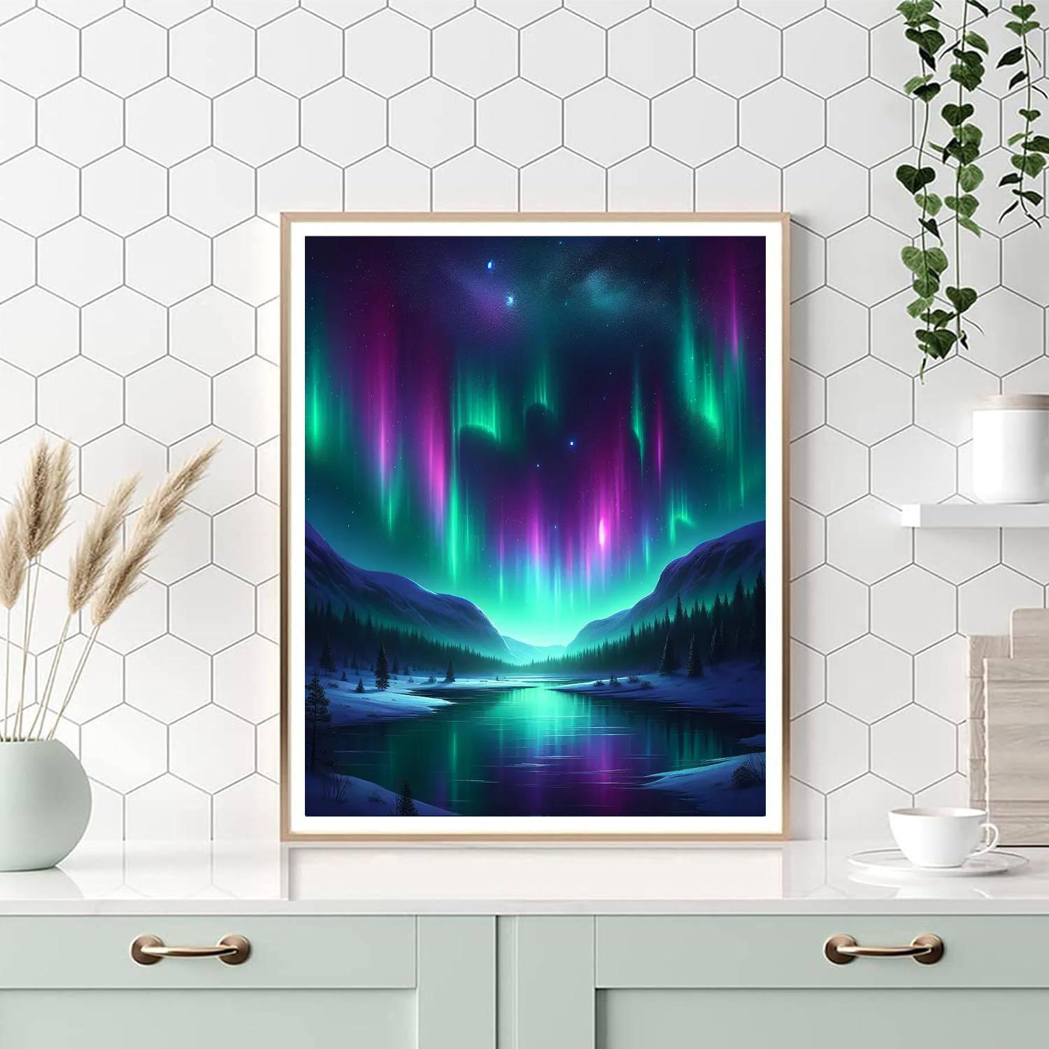 Aurora In The Night Sky Paint By Number