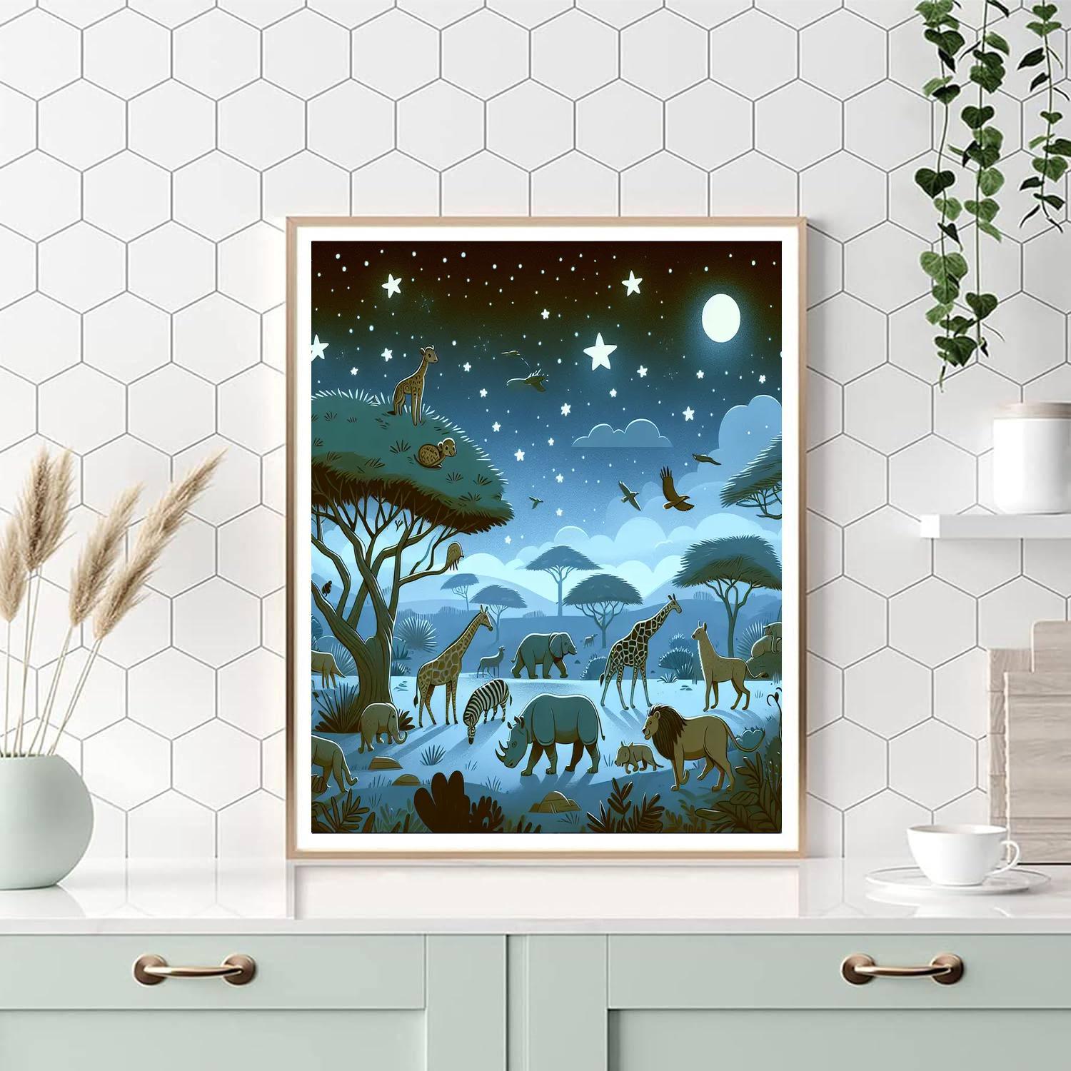Starry Safari Sojourn Paint By Color