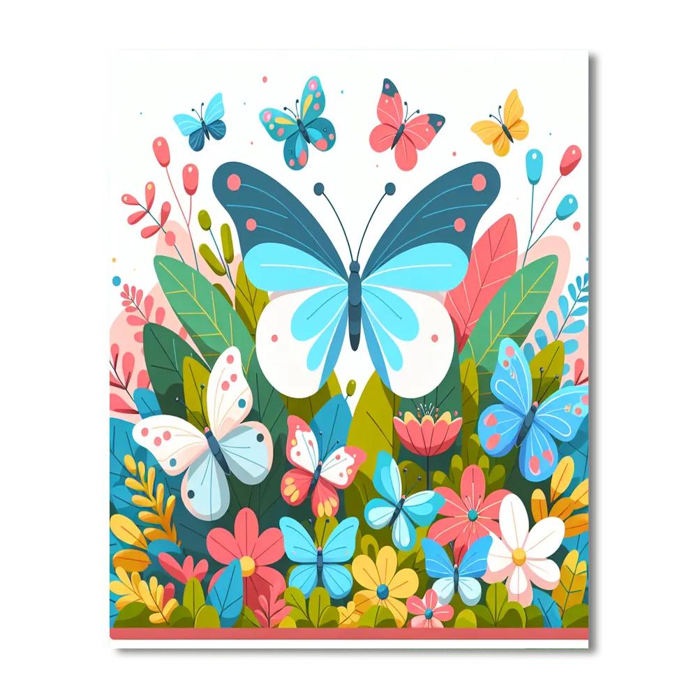 Blossoming Butterfly Ballet Numbered Painting Kits