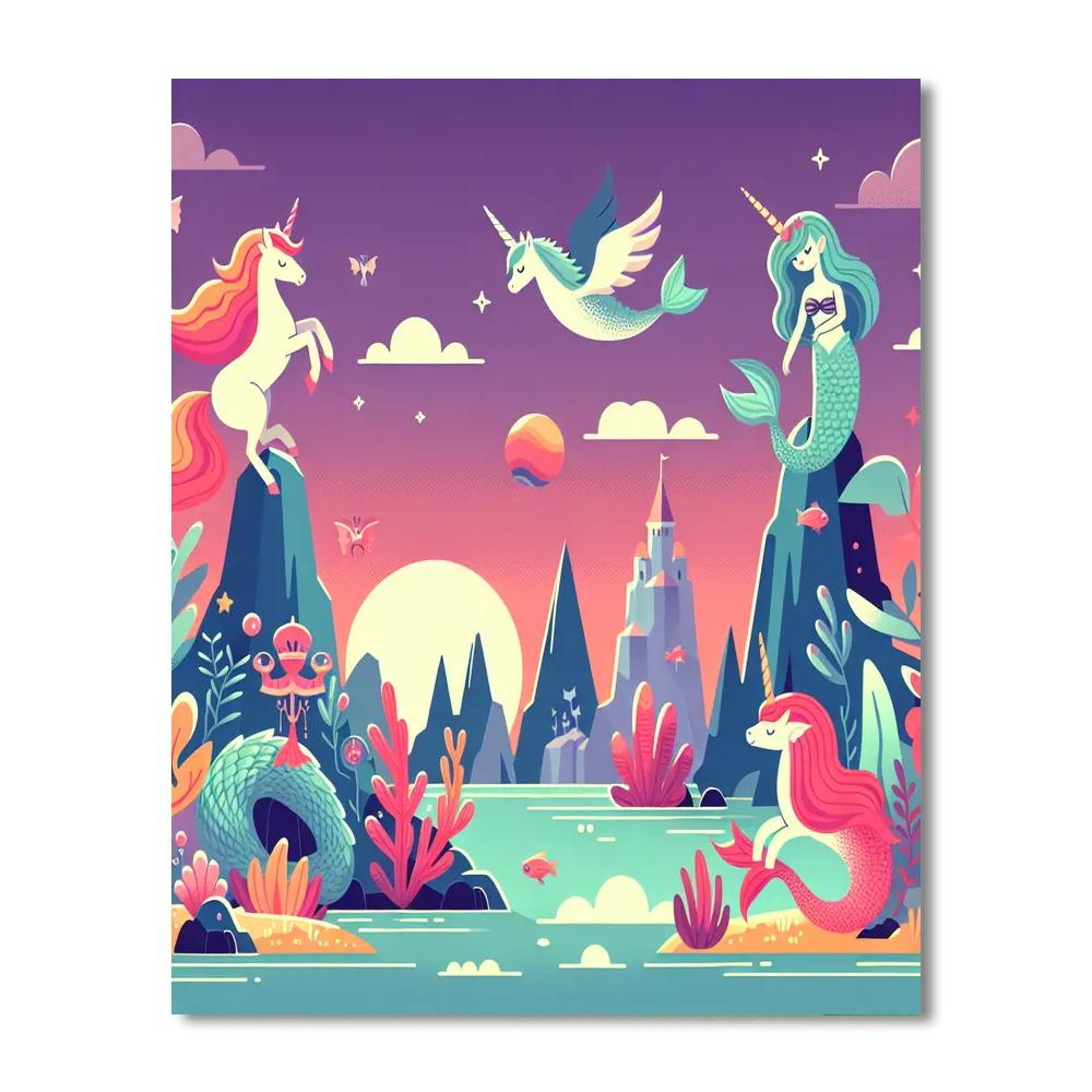 Mythical Creature Chronicles DIY Paint By Numbers