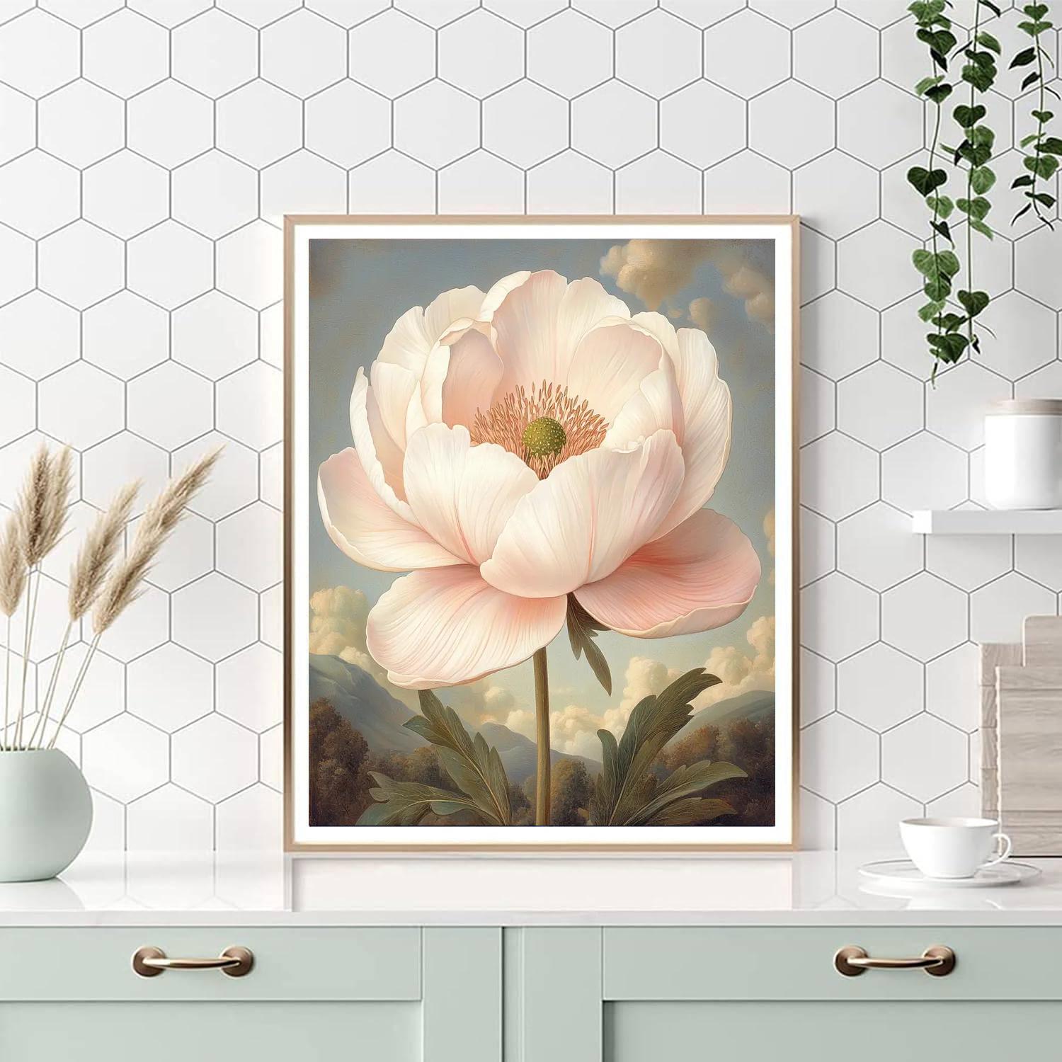 Maria Sibylla Merian Inspired Floral Reverence  Paint By Color