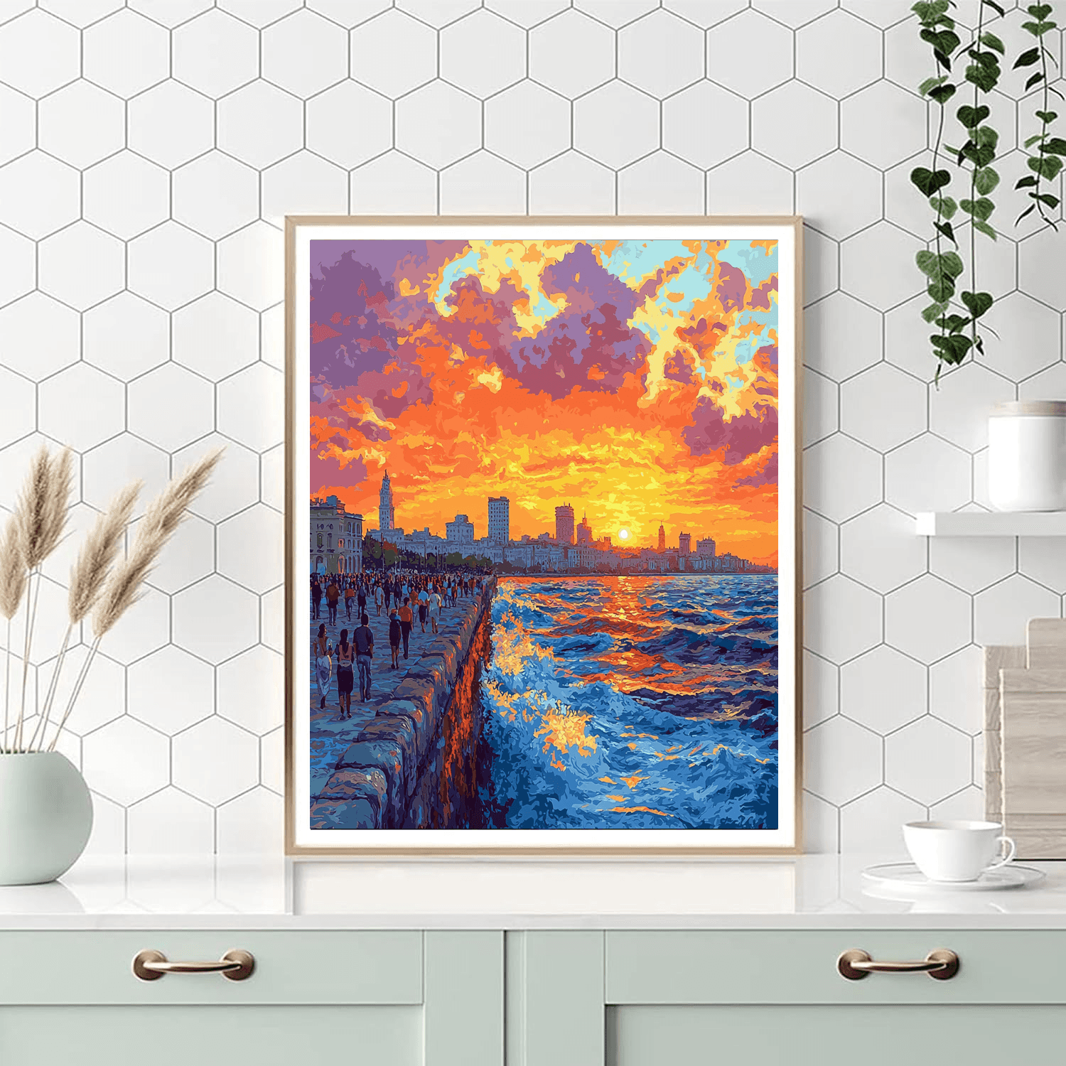 Havana Malecón Numbered Painting Kits