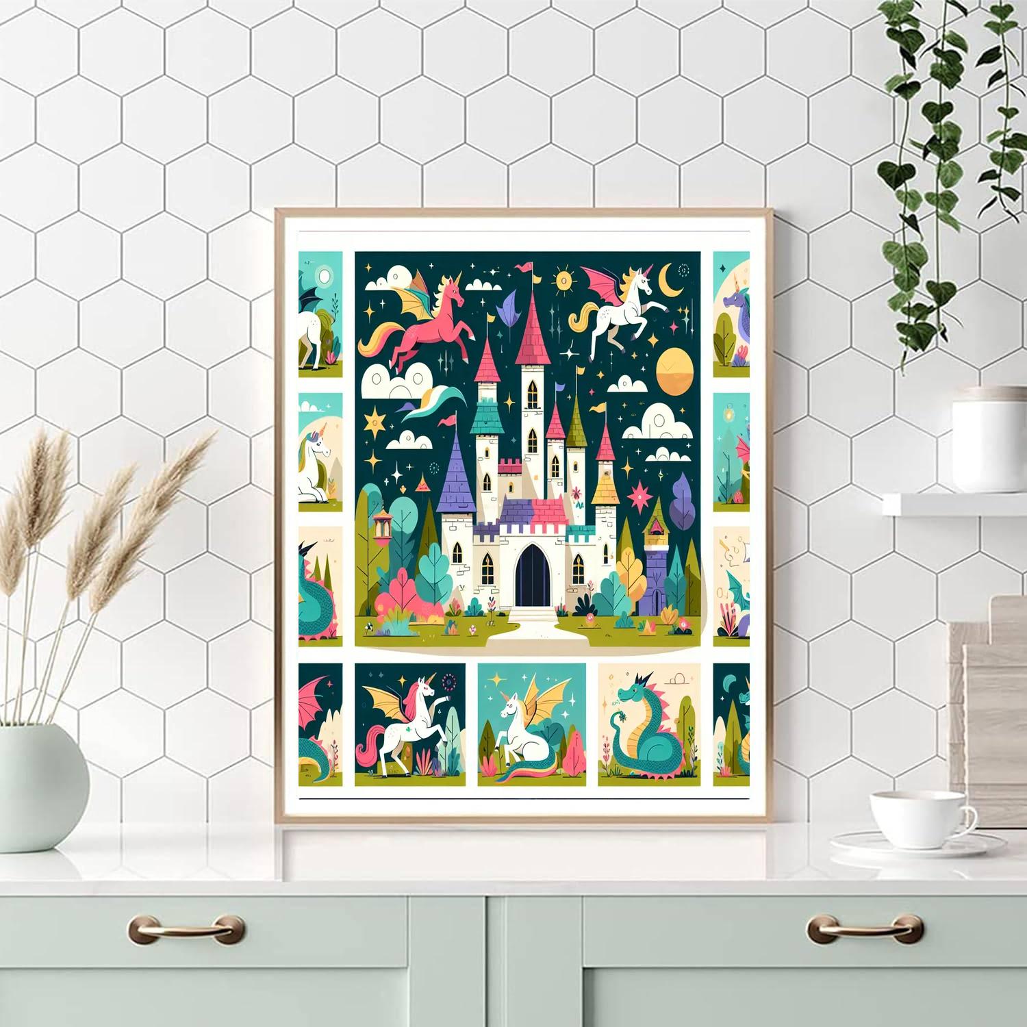 Castle Of Magical Creatures Paint By Color