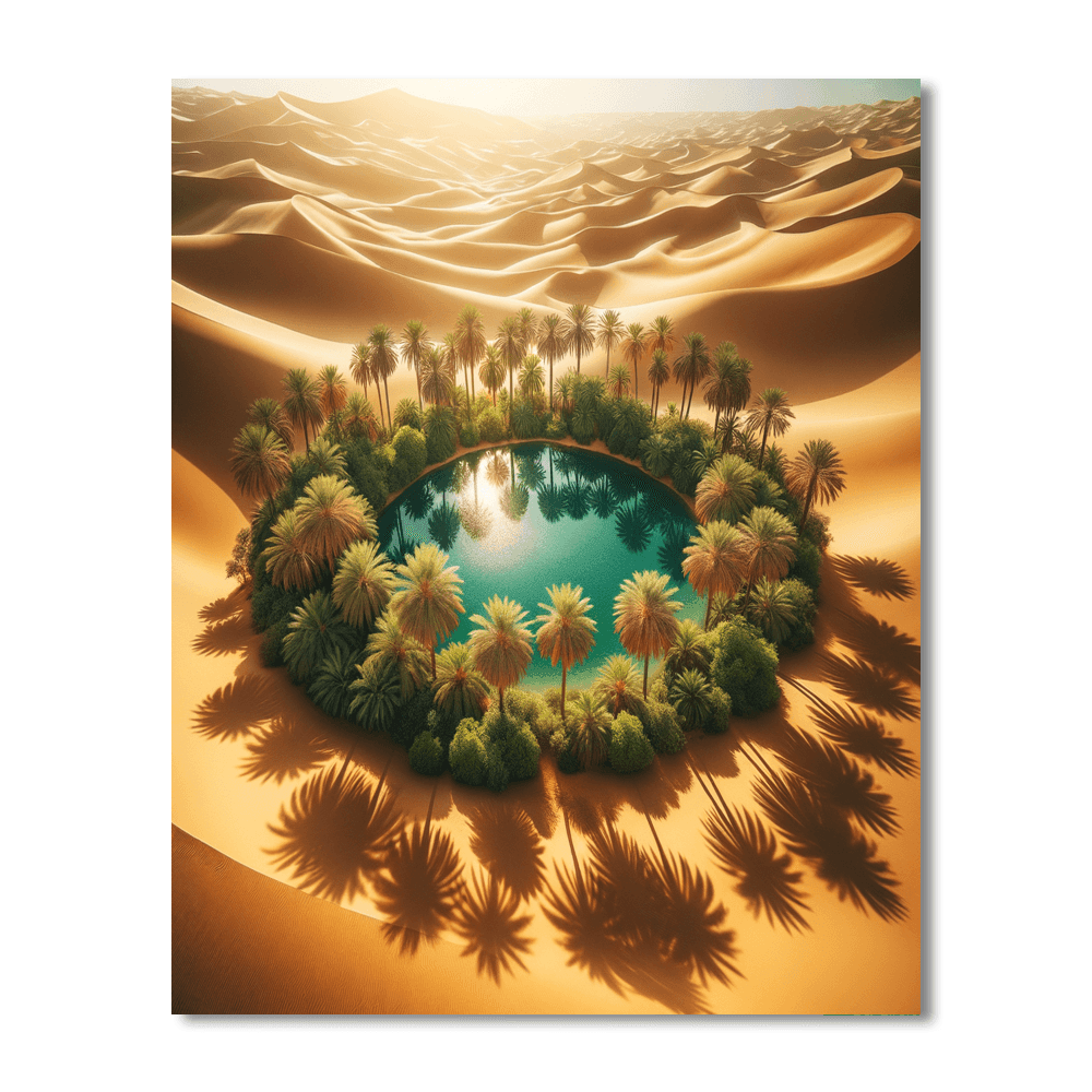 Radiant Desert Oasis Paint By Numbers Art