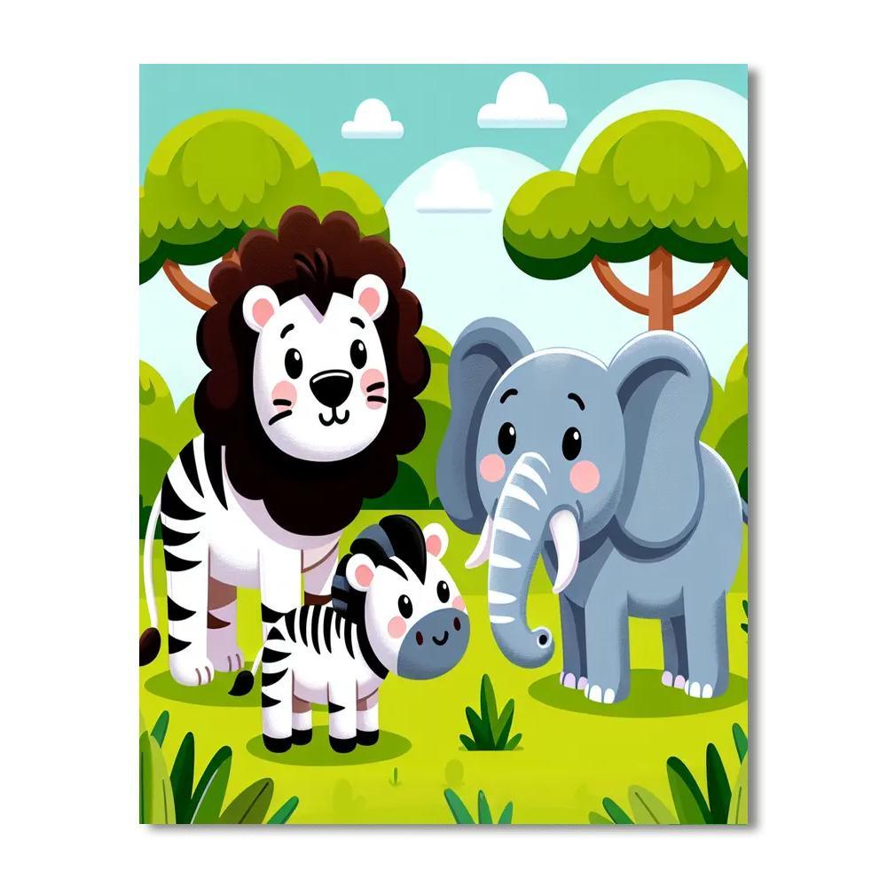 Royal Safari Numbered Painting Kits