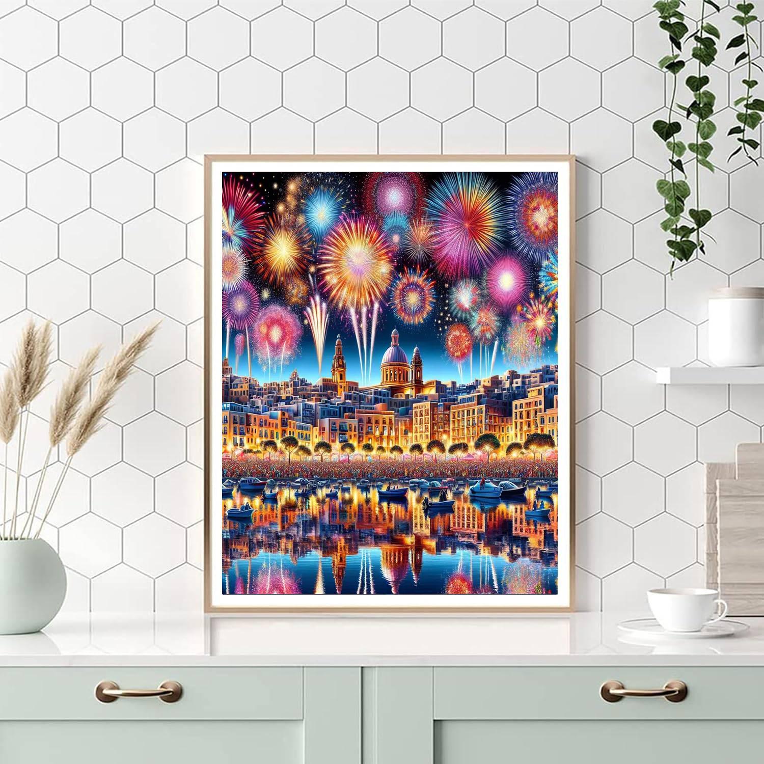 International Fireworks Festival - Malta Number Painting