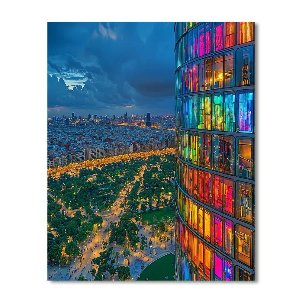 Torre Agbar - Barcelona Paint By Number