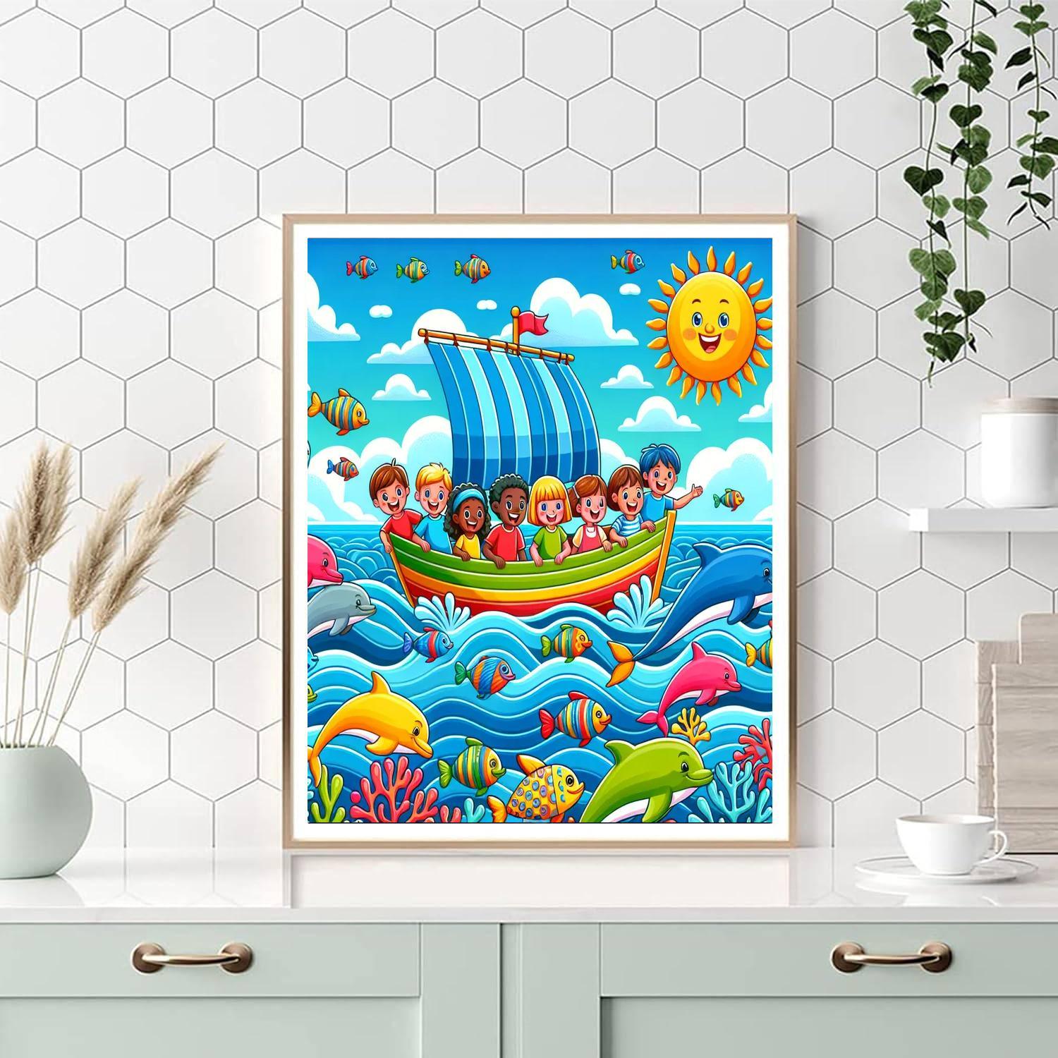 Adventure On The Ocean Paint By Number