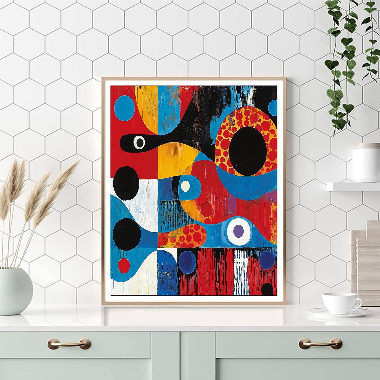 Joan Miró Inspired Visionary Patterns  Painting Number Kit