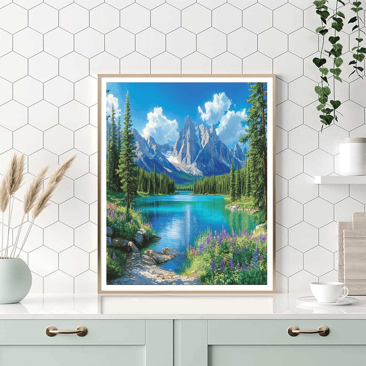 The Canadian Rockies - Canada DIY Paint By Numbers