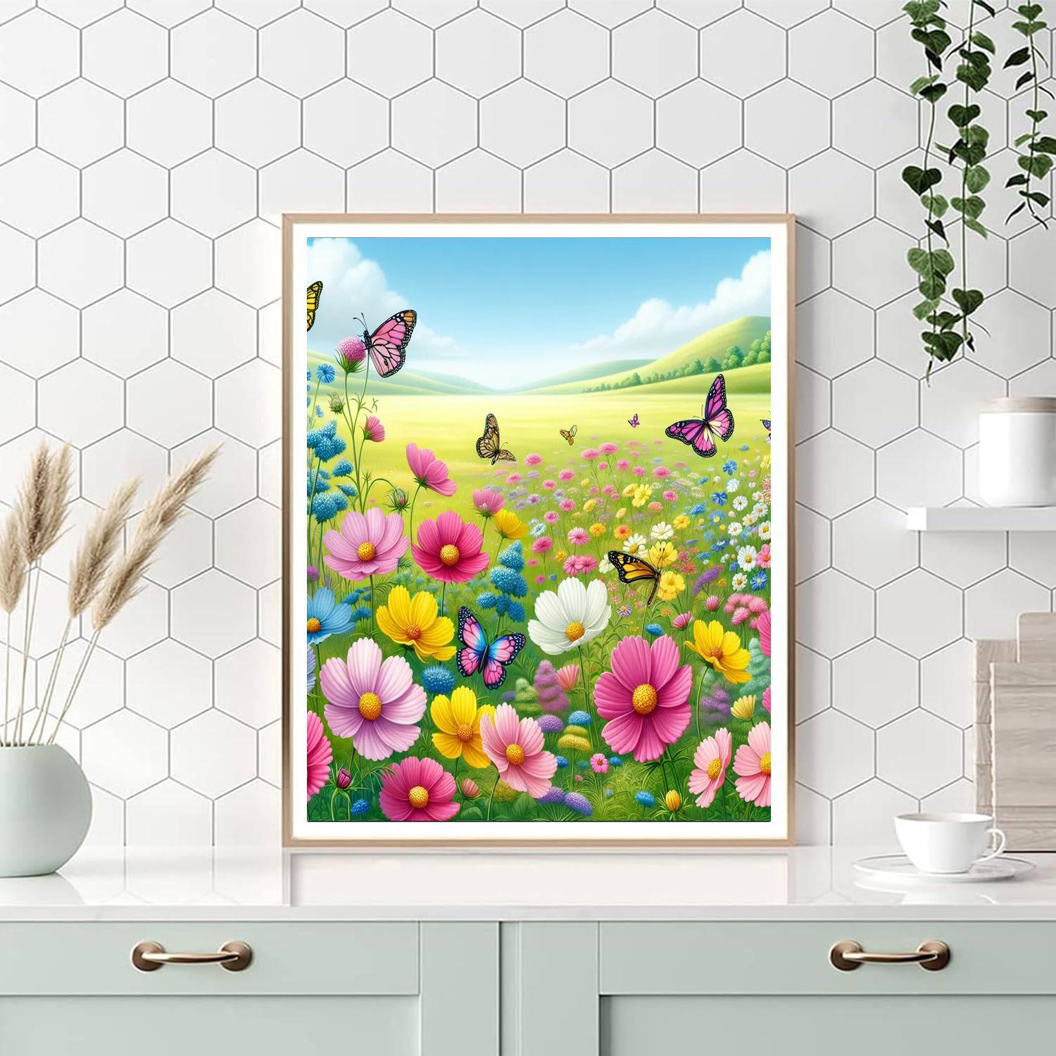Charming Meadow Scene Paint By Number