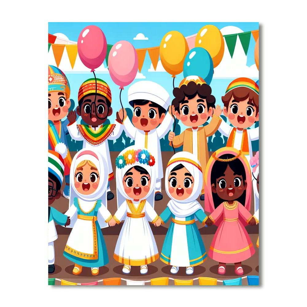 Celebration Parade Paint By Numbers Art