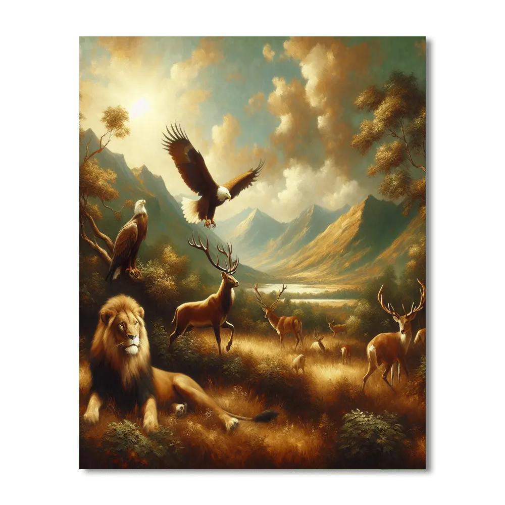 The Spirit Of The Wild Numbered Painting Kits