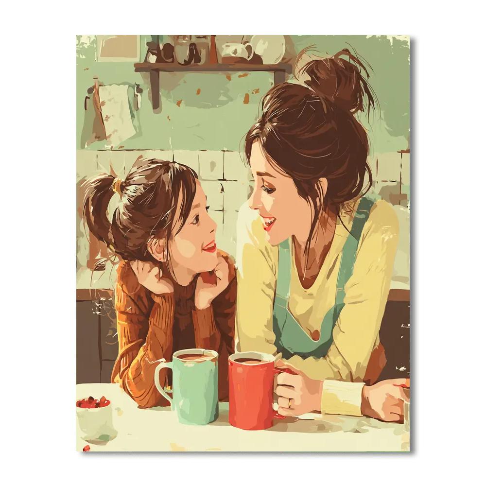 Morning Coffee Conversations Paint By Color