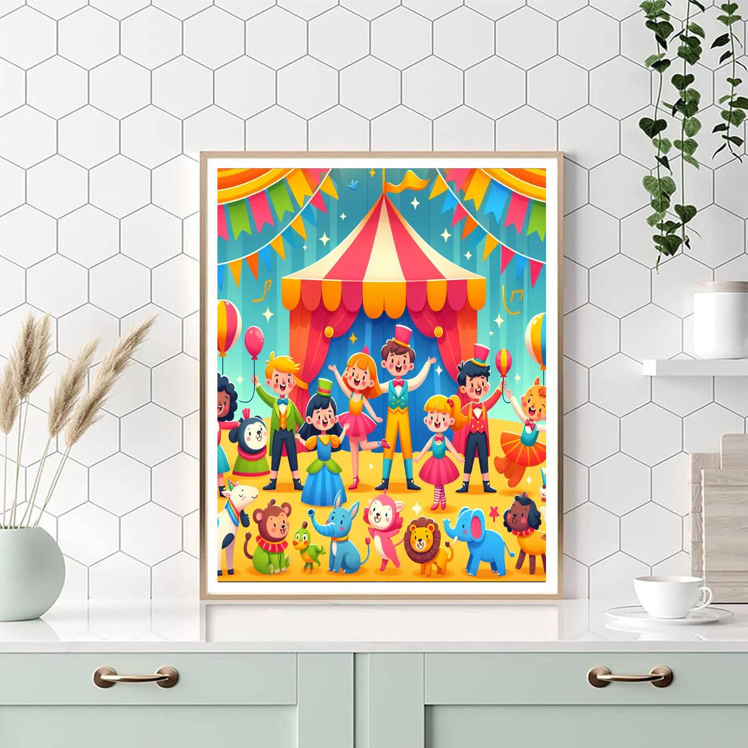 Circus Big Top Bash Paint By Numbers