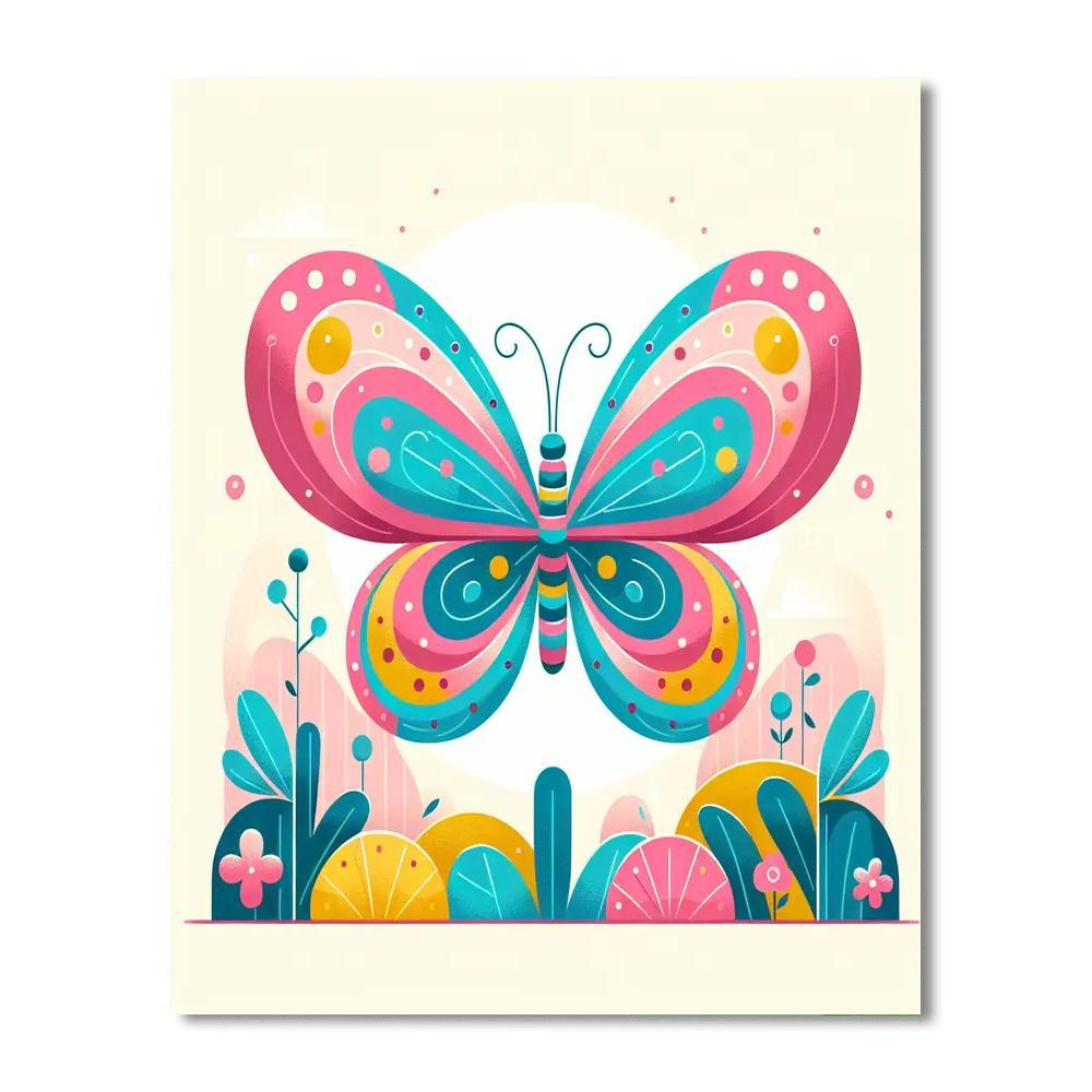 Sunshine Butterfly Dance Numbered Painting Kits