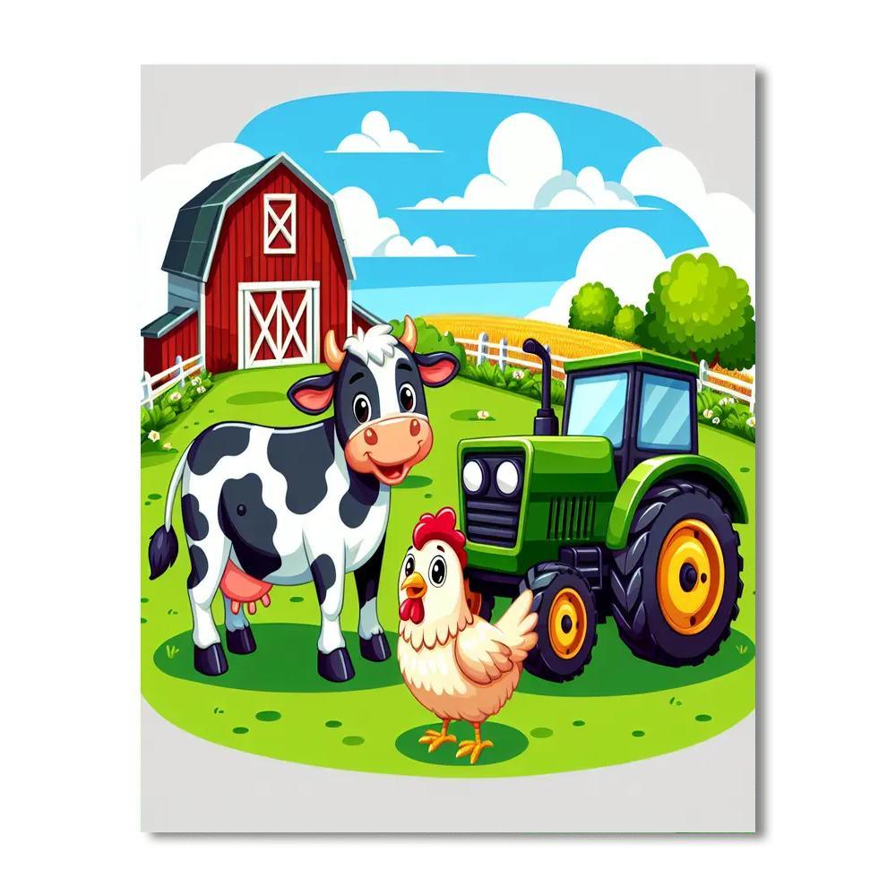 Farm Life Adventure Paint By Numbers Art