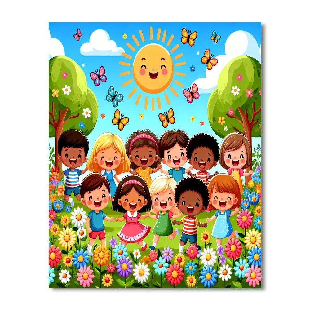Friendship Garden Paint By Numbers Art