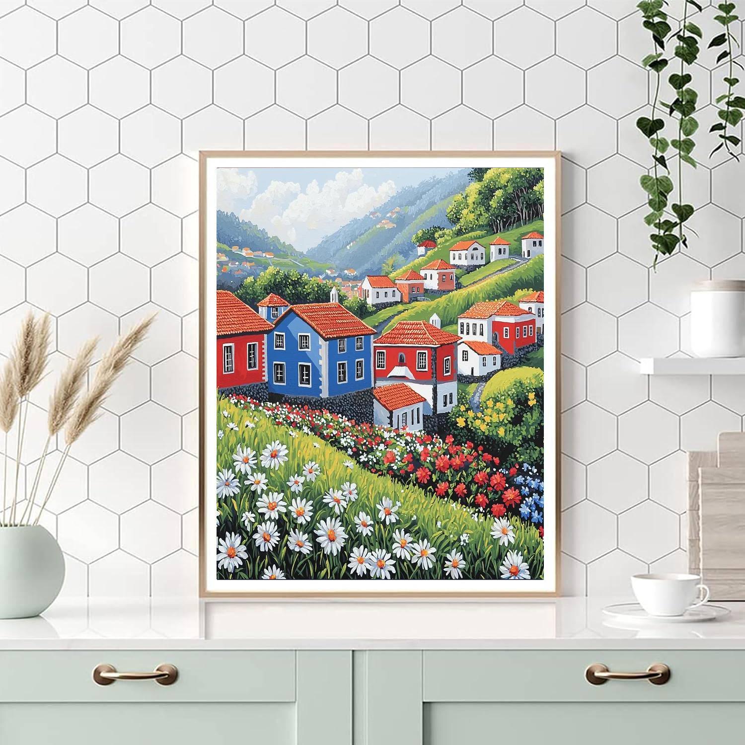 Santana Traditional Houses - Madeira Painting Number Kit