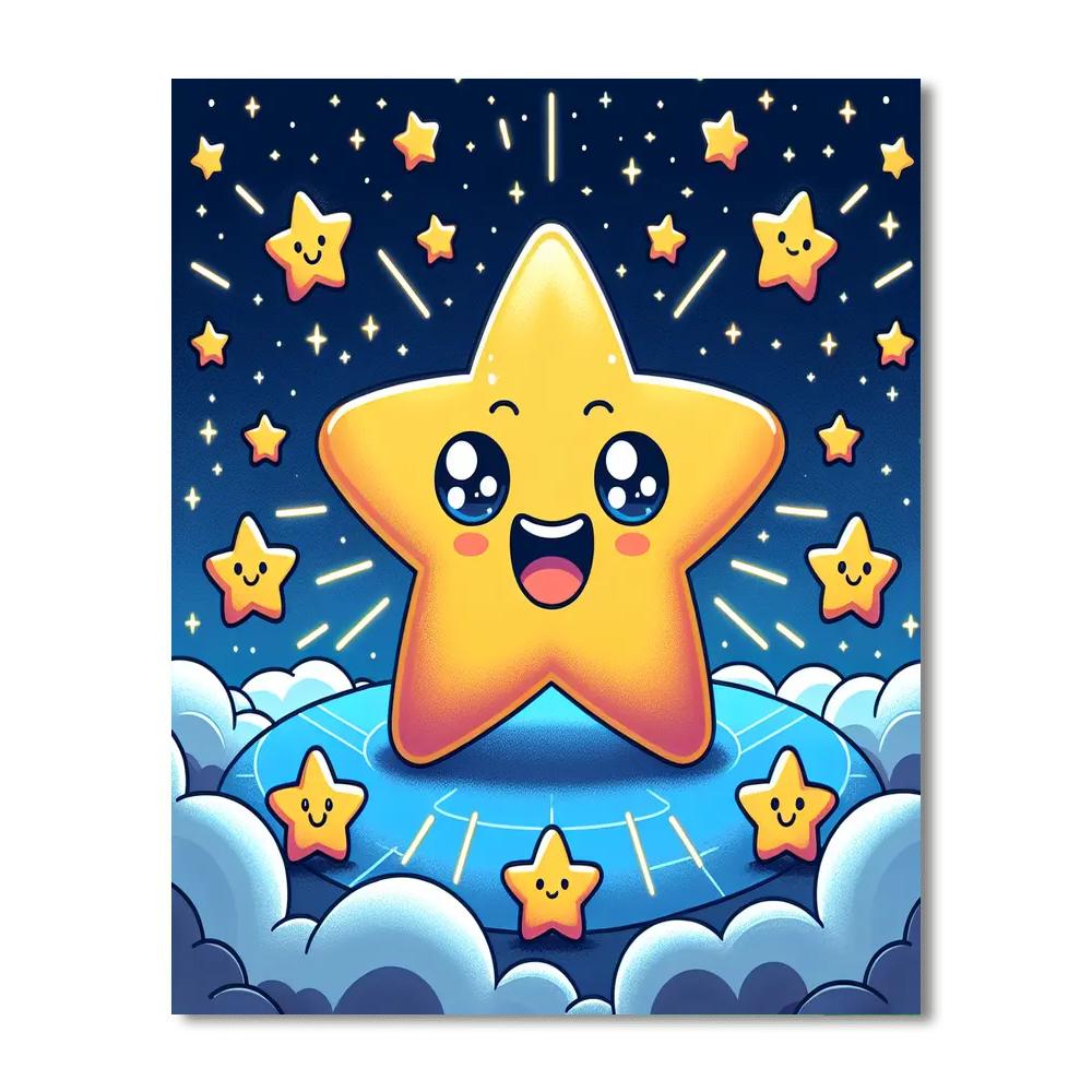 Sassy Star Paint By Numbers Art