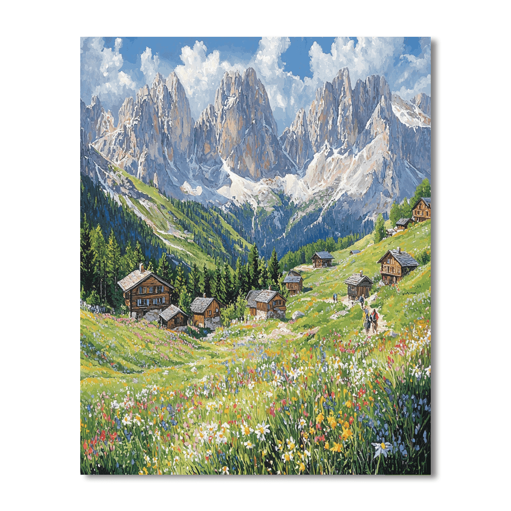 The Dolomites DIY Paint By Numbers