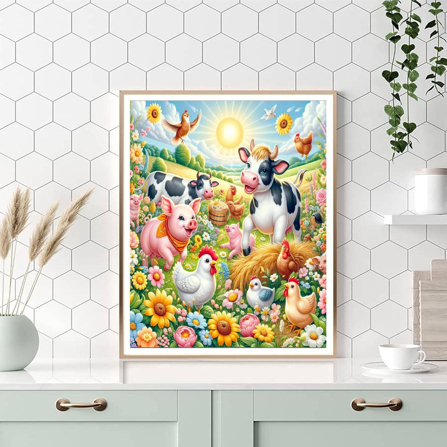 Joyful Day At The Farm Paint By Color