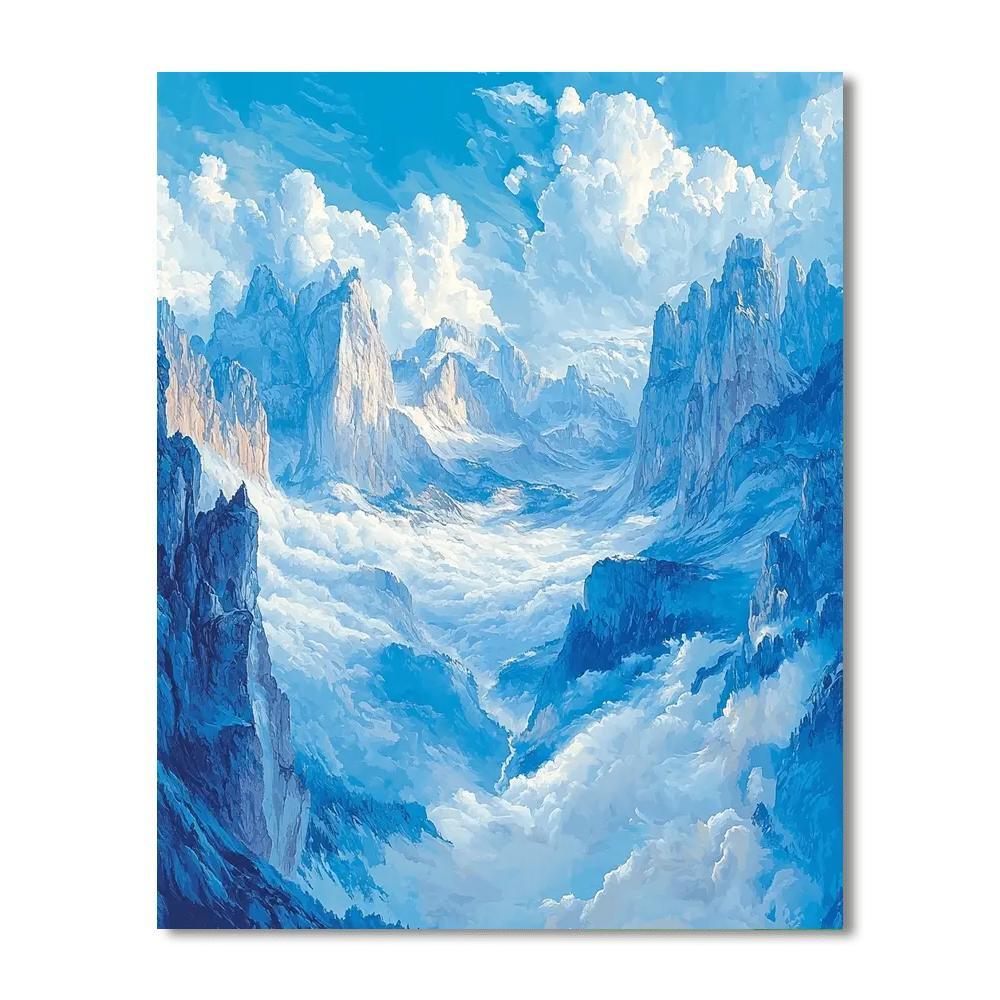 Albert Bierstadt Inspired Sculpting The Sky  Numbered Painting Kits