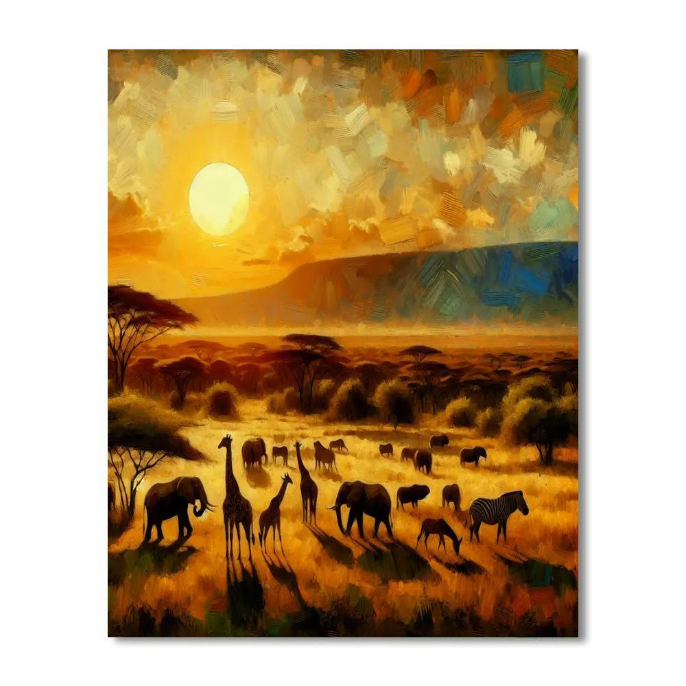 Safari Serengeti Experience Paint By Number