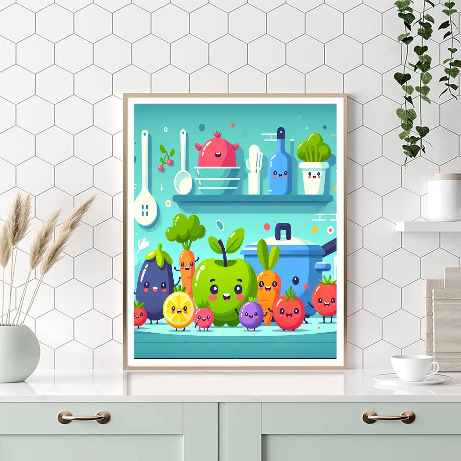 Little Chef's Culinary Creations Paint By Numbers Art