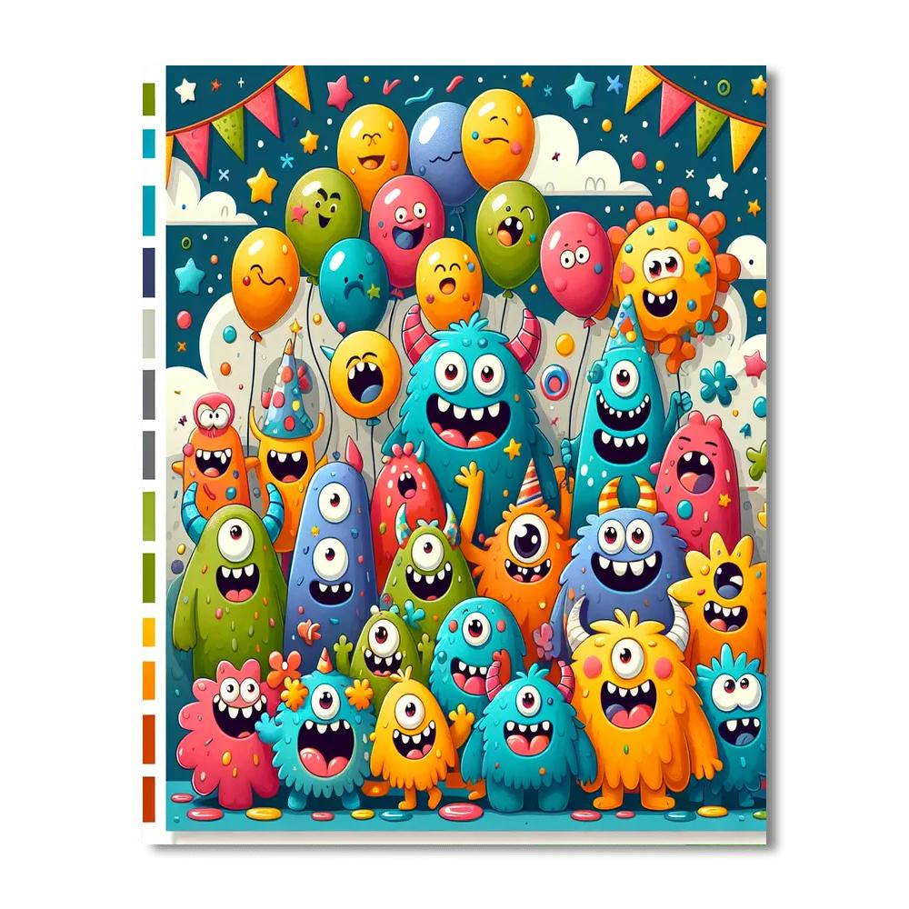 Joyful Monster Friends Numbered Painting Kits
