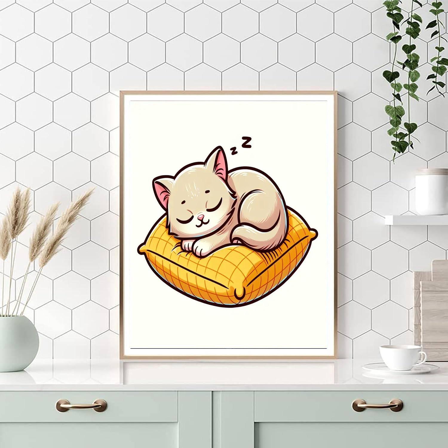 Cozy Cat Cuddles Paint By Numbers