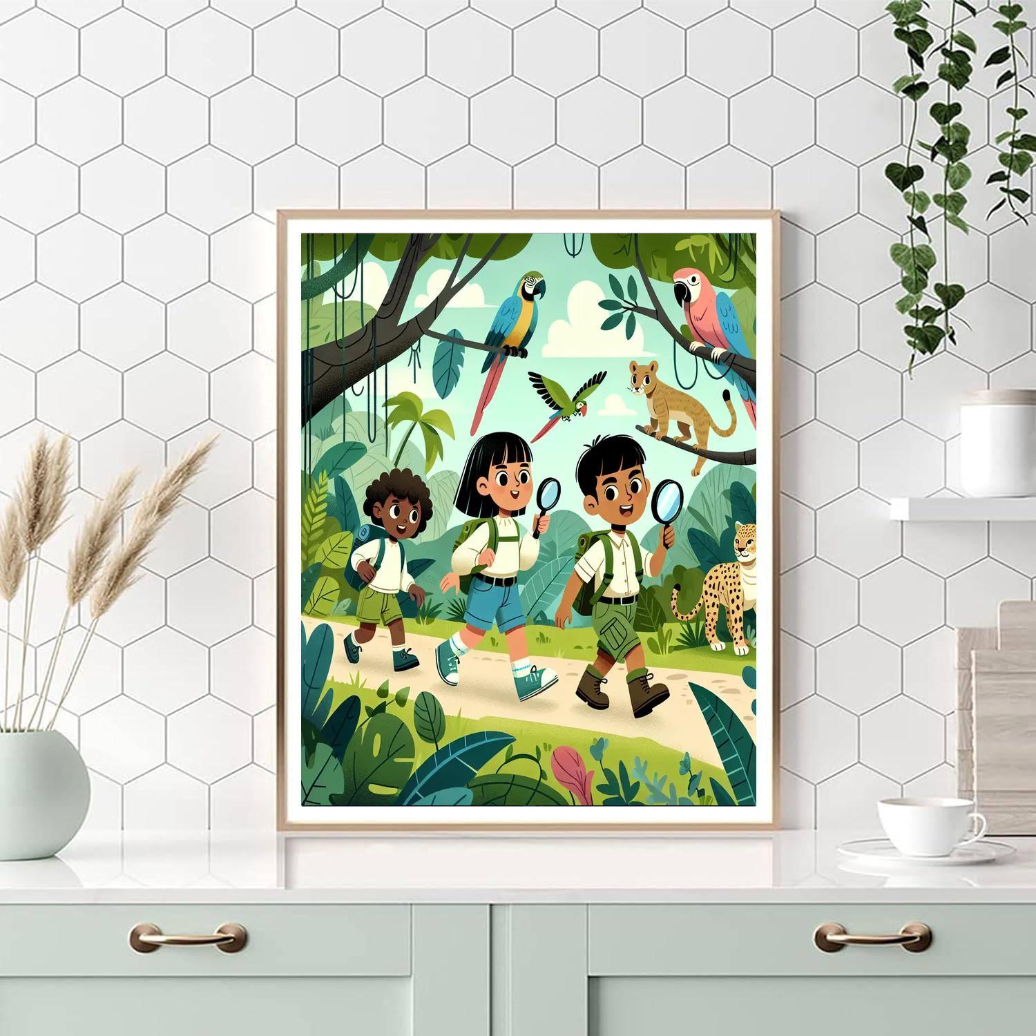Jungle Discovery Safari Numbered Painting Kits