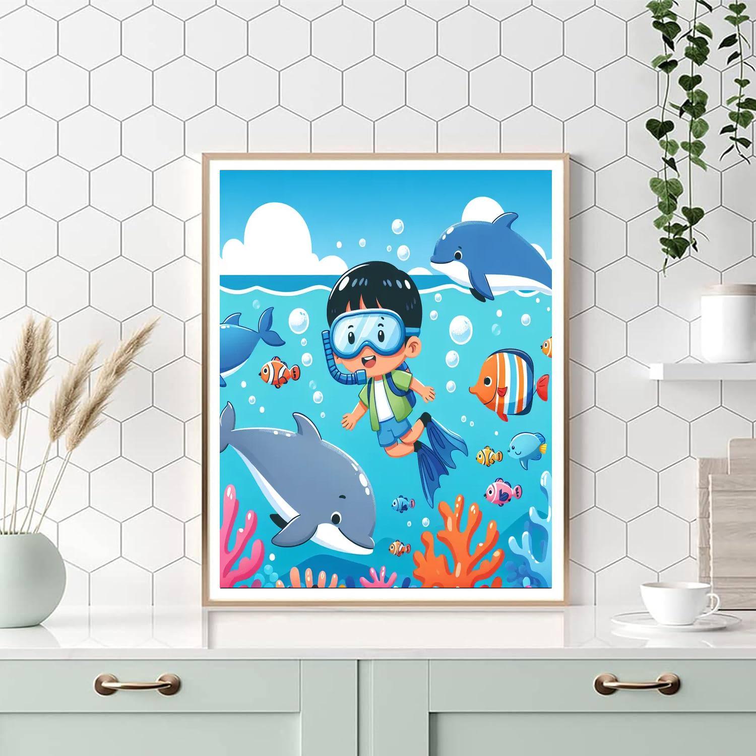 Ocean Creatures Expedition Paint By Number