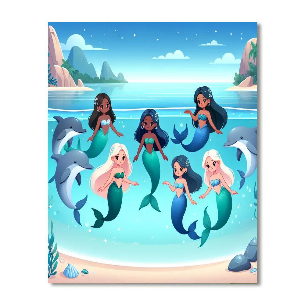 Fantasy Seaside Numbered Painting Kits