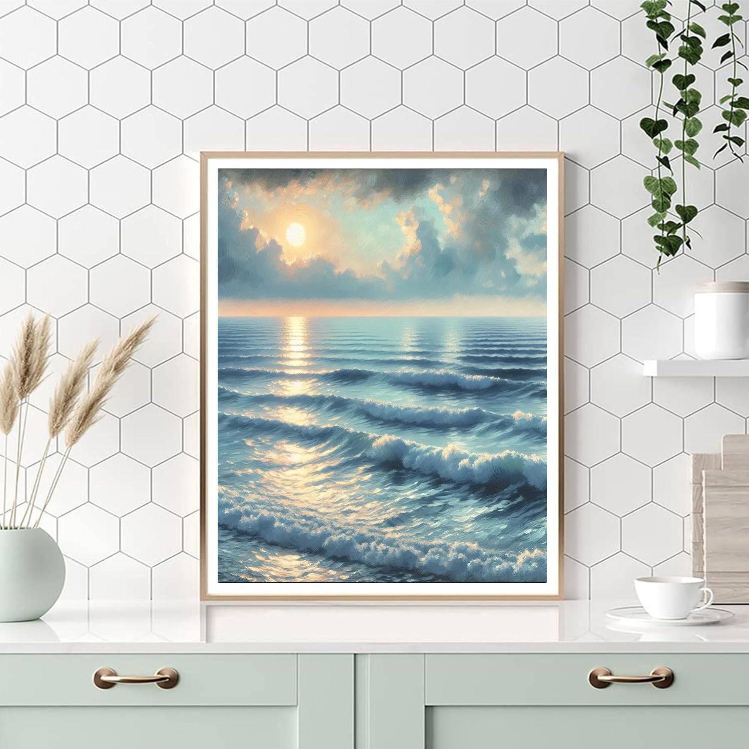Impressionist Seascape Escape Painting By Numbers Kit