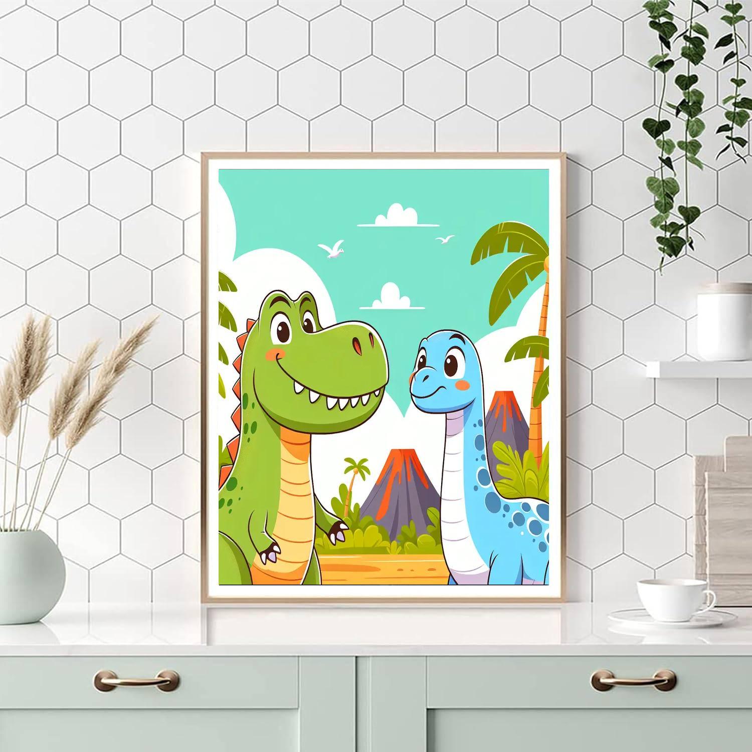 Exploring The Dinosaur Kingdom Paint By Number
