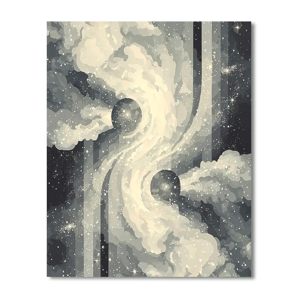 M.C. Escher Inspired Cosmic Tessellations  Paint By Numbers