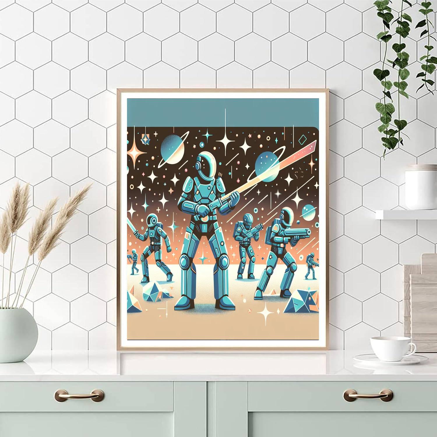 Galaxy Ranger Patrol Number Painting