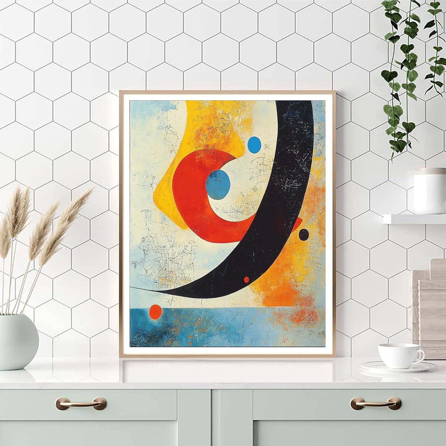 Joan Miró Inspired Surreal Imagination  Number Painting