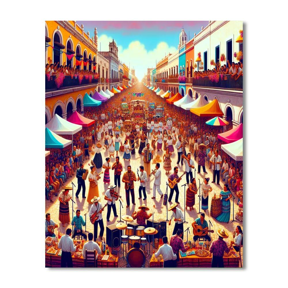 Merida Fest - Mexico Paint By Color