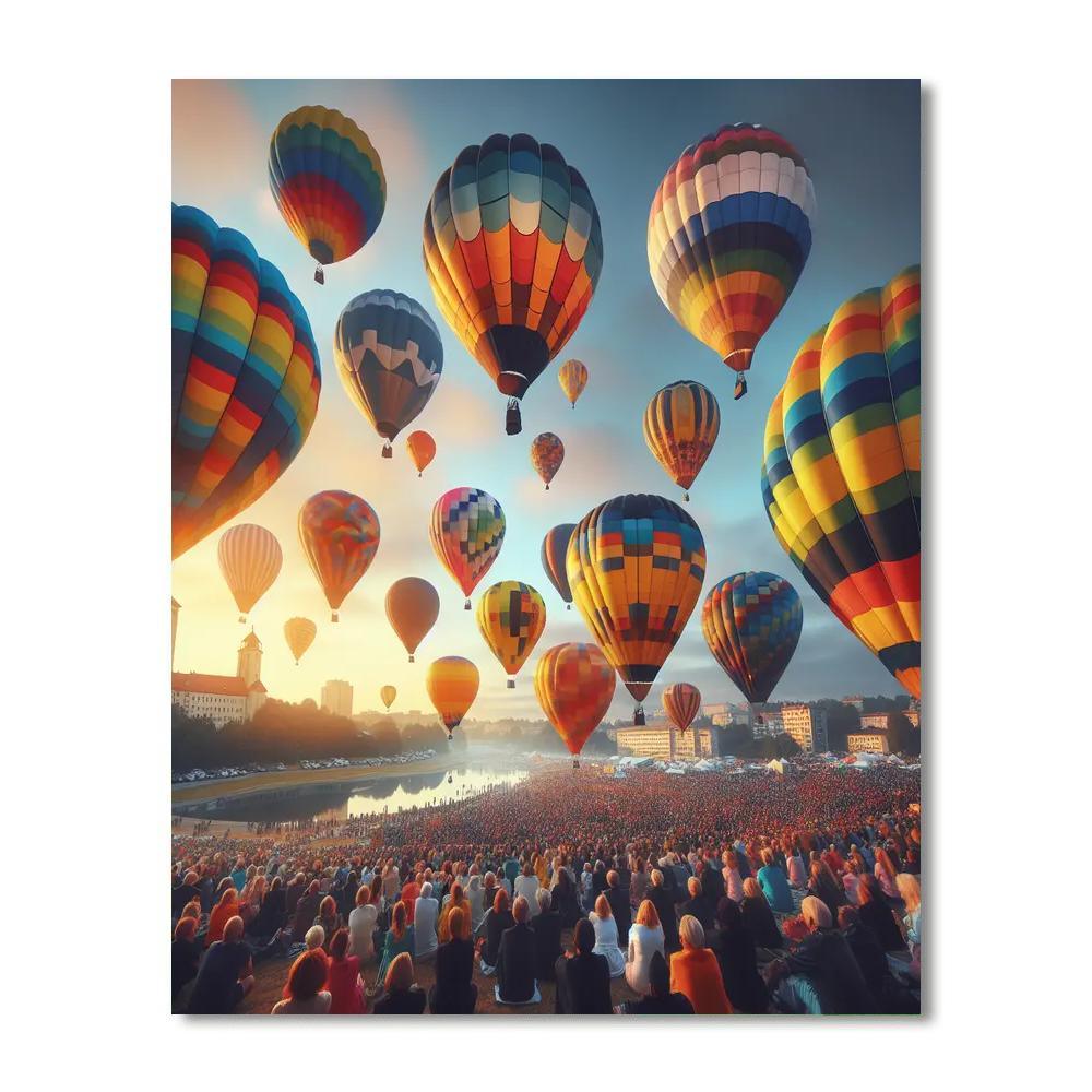 International Balloon Fiesta - Bristol Paint By Color