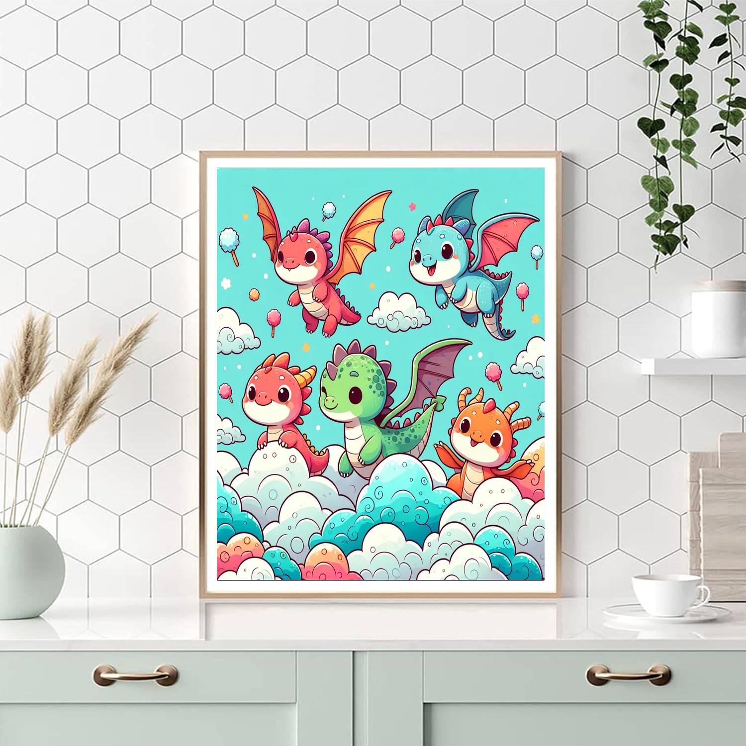 Dragon Dreamland Number Painting