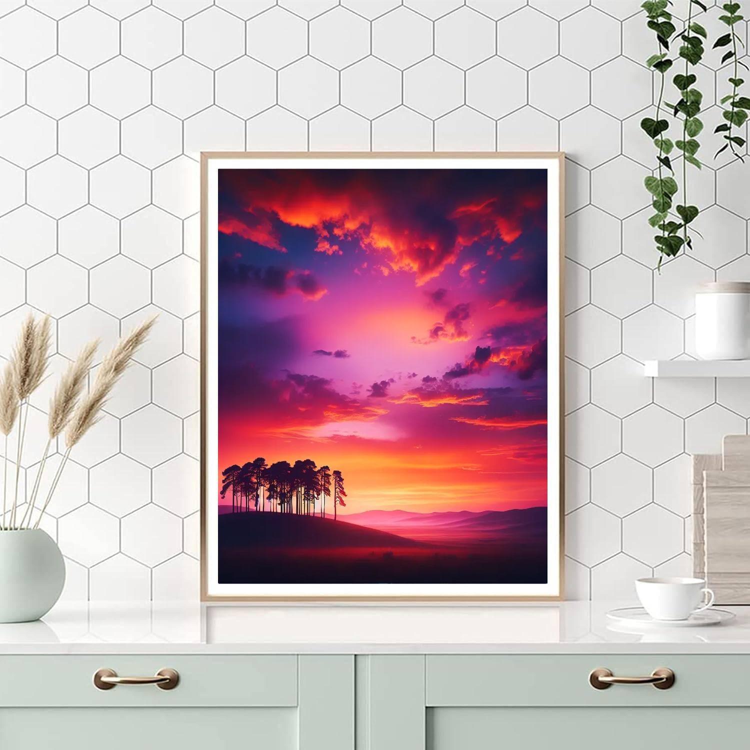Gorgeous Sunset Silhouettes Paint By Numbers Kits