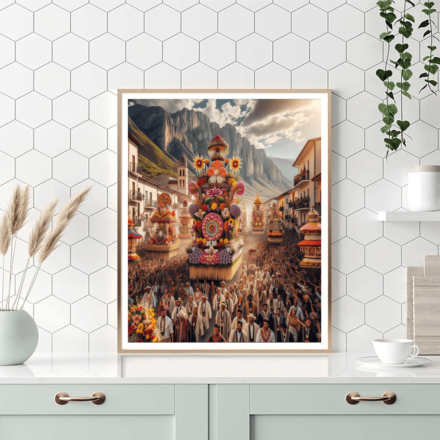 Flower Festival - Medellin, Colombia Painting By Numbers Kit