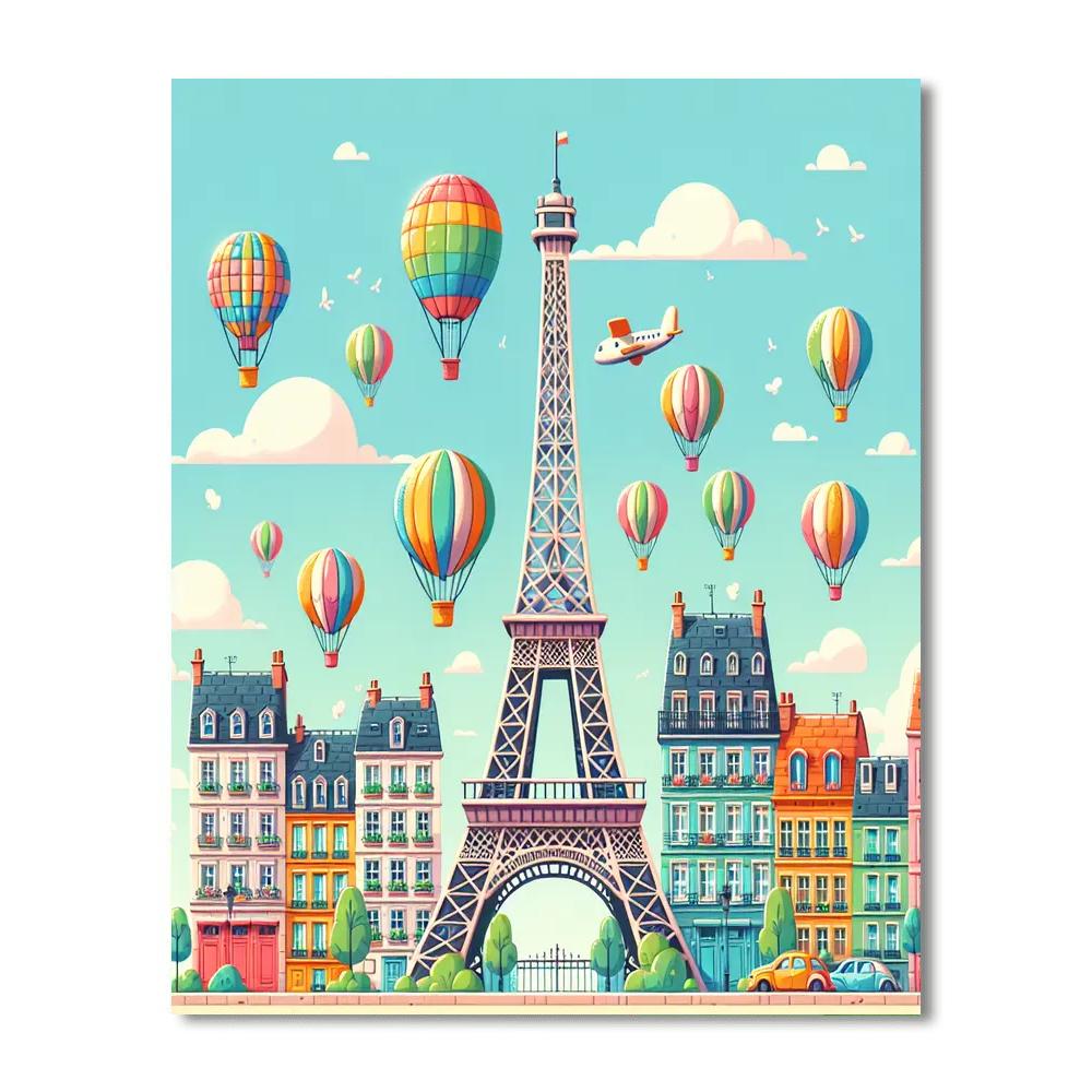 Petite Parisian Adventure Paint By Numbers Kits