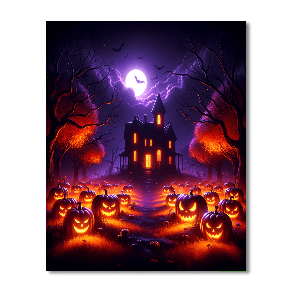 Halloween Night Delight Paint By Number