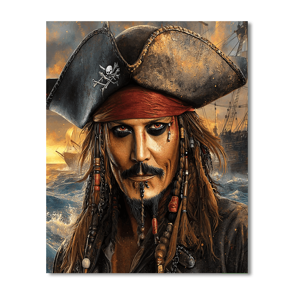 Johnny Depp: Eccentric Brilliance Uncaged Painting By Numbers Kit