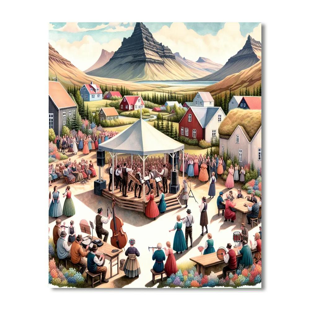 Reykjavik Arts Festival - Reykjavik Painting Number Kit